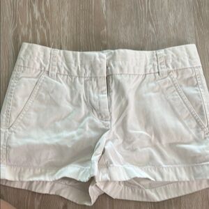 J. Crew White chino Shorts Classic Summer Style